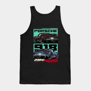 Retro Porsche 918 Tank Top